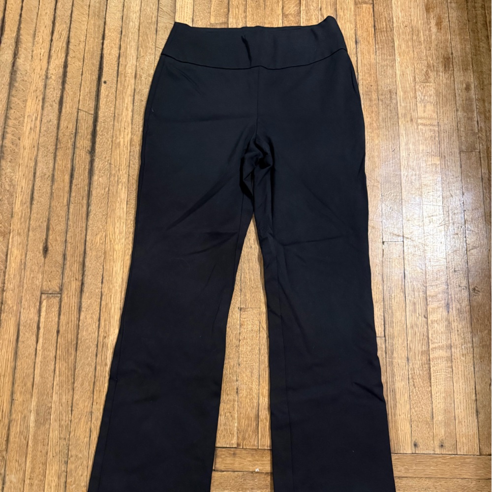 Melanie Lyne Black dress pants pull on